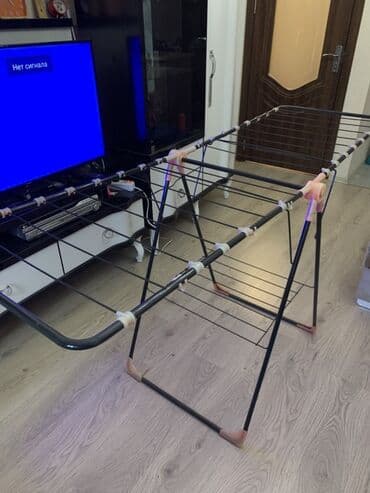 вешалка потолочная для сушки белья: Qatlanan paltarqurudan asılqan - Material: möhkəm metal karkas — 2