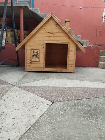 Opel: Taxta it evi - Material: təbii ağacdan yığılma, iç və çöl səthləri — 2