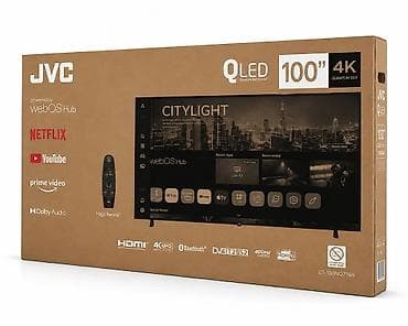 televizor youtube: Yeni Televizor JVC QLED 75" 4K (3840x2160), Pulsuz çatdırılma — 1
