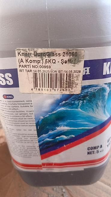 Məhsul: Knarr DuroGlass 21050 – şəffaf, öz-özünə yayılan epoksid örtük — 2
