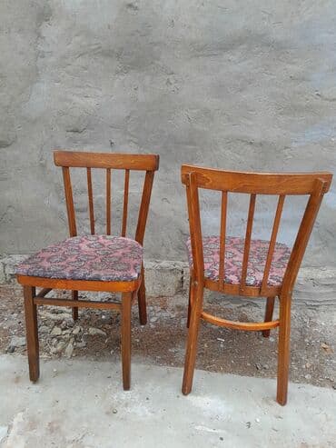 старые стулья: Qonaq otağı üçün, İşlənmiş, Qatlanmayan, rəng - Çəhrayı Stul — 8