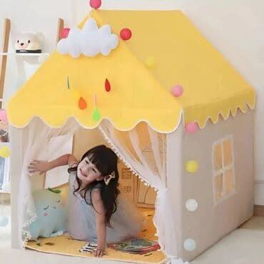 uşaq cadırı: ♥️Uşaq çadırı (Ev) 💵 Qiyməti 40 manat 🚚 Şəhər daxili çatdırılma pulsuz — 5