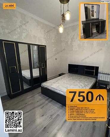 dekor ref: Yataq Dəsti – La Mini (Laconic & Minimalism) Tərkib: - Çarpayı: 1 — 1