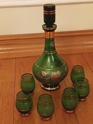 ucuz qablar: Rəng - Yaşıl, Şüşə — 4