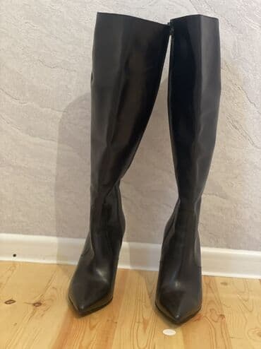 qadın köynək: Çəkmə, Ölçü: 39.5, rəng - Qara, Yeni — 2