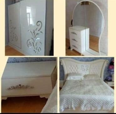 qiz ucun kravatlar: 2 təknəfərlik çarpayı, Dolab, Termo, 2 tumba, İşlənmiş — 1