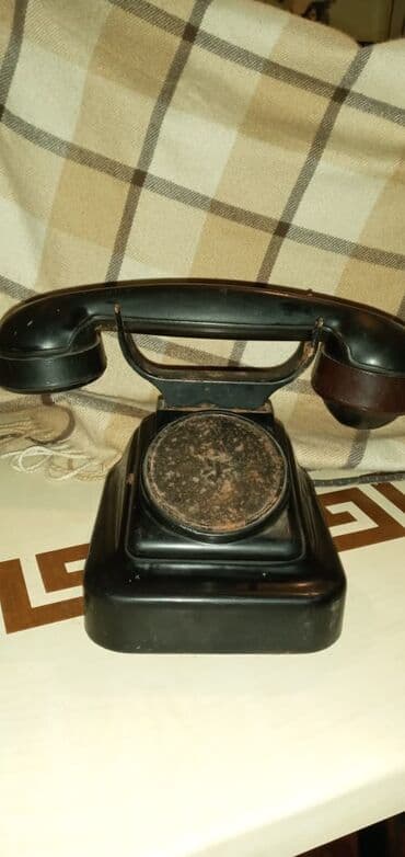 Устройства для борьбы с вредителями: Əntiq 1938 ci ilin masaüstü telefonu - Dizayn: Klassik bakelit tipli — 4