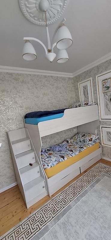 Oğlan və qız üçün, İşlənmiş, Çarpayı, Matrassız, Laminat — 1