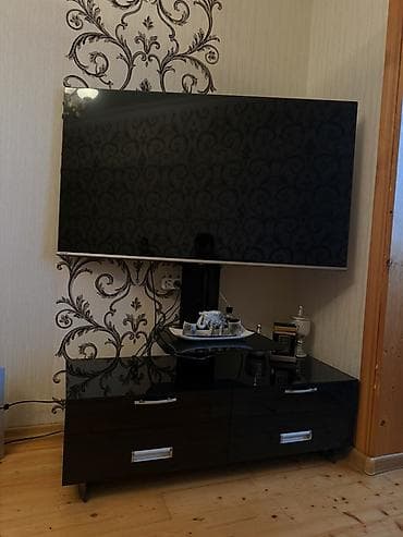 mermer panel: Düz TV altlığı, Şüşəli — 1