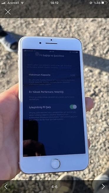 IPhone 8 Plus, 64 GB, Qızılı, Qırıq, Barmaq izi