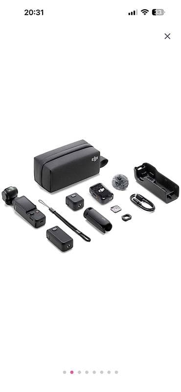 DJI Osmo Pocket 3 Creator Combo – portativ 3 oxlu stabilizasiyalı