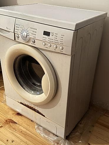 qaz paneli: Paltaryuyan maşın LG, 5 kq, İşlənmiş, Avtomat, Qurutmasız, Ünvandan götürmə, Ödənişli çatdırılma — 2