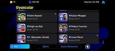 EFootball hesabı – güclü komanda və ulduz kolleksiyası - Komanda — 3