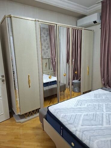 Yataq otağı dəstləri: 2 təknəfərlik çarpayı, Dolab, Komod, Termo, İşlənmiş