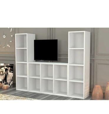 Матрасы: Новый, Прямой ТВ стенд, С полками, Ламинат, Азербайджан — 2