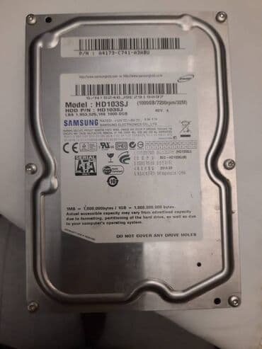 notebook hdd 1tb: Sərt disk (HDD) Samsung, 1 TB — 1