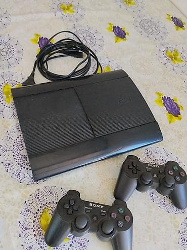 playstation slim 4: Sony PlayStation 3 Super Slim oyun konsolu. evde isdifade olunub hec — 1