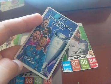 5 ədəd UEFA Champions League tematikalı futbol kolleksiya kartları – — 3