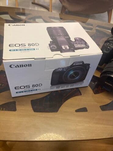 зеркальный фотоаппарат canon eos 70d body: Canon EOS 80D rəqəmsal güzgülü kamera. Ideal veziyyet! Kameranın üst — 4