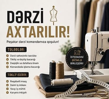 tikis masni: Tekstil fabrikine Tecrubeli xanim isci axtarilir. İsler davamlidi — 1