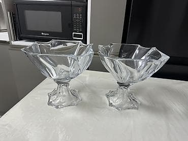 milli sufrələr: Tort və şiriniyyat qabı, Xrustal, Çexiya — 1