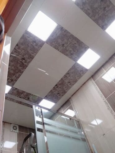 подвесной потолок в ванной: Asma tavan, Suyadavamlı, Ödənişli quraşdırma — 23