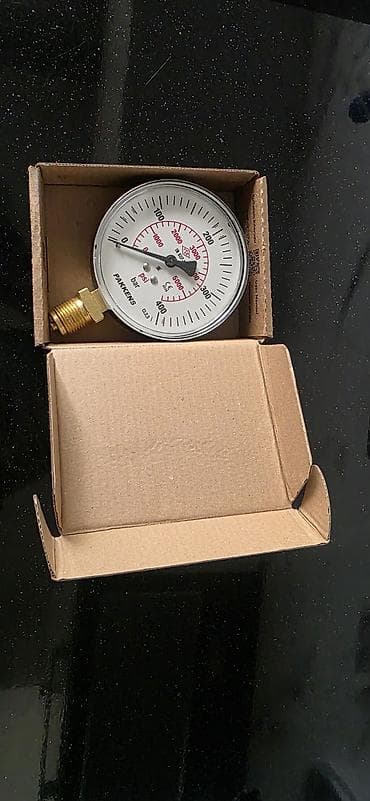 manometr satışı: Pakkens mexaniki manometr - Model: Pakkens, G 1/2” alt çıxışlı - Ölçü — 3