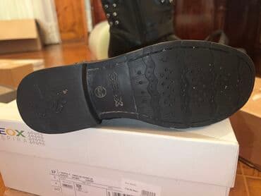 qara mokasinlər: Geox, Ölçü: 37, rəng - Qara, İşlənmiş — 3