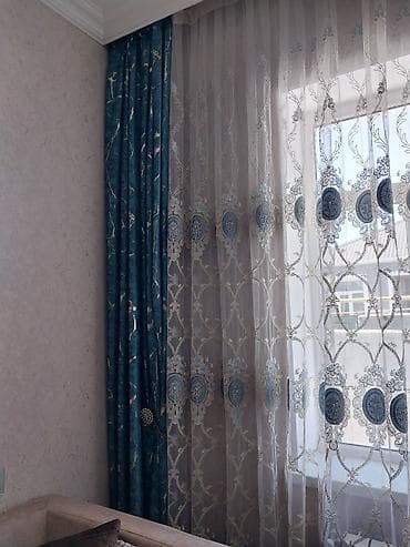 saçaqlı perde: Yeni, Pərdə, rəng - Yaşıl — 5