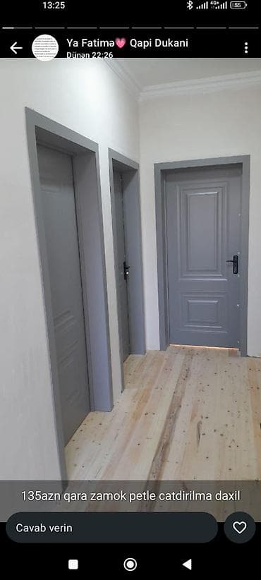 Qapı ustası xidmətləri: Xidmət: Otaq qapılarının peşəkar quraşdırılması və piruntusların — 5