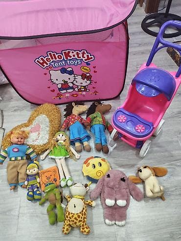 автомобильный набор: Uşaq üçün oyun seti Komplektə daxildir: - Hello Kitty Temalı çadır — 6