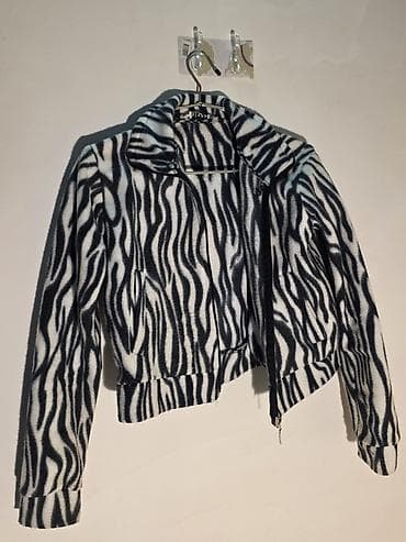 ikinci əl paltarlar: Zebra naxışlı qadın üst geyimi – yumşaq Ölçü-38 — 2