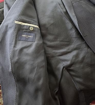 paltarı: Kişi kostyumu – Enrico Cervalli (Italy) brendi - Rəng: tünd boz — 2