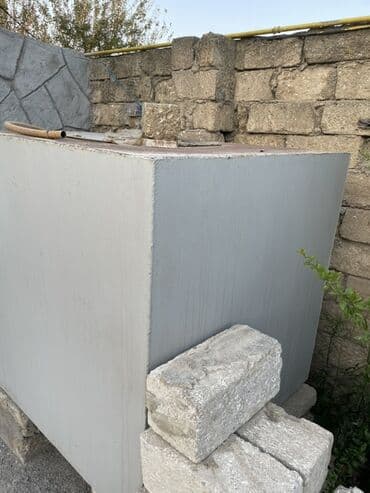 1 kub nə qədərdir: Metal su anbarı / çən - Material: qalın divarlı metal (polad) - — 1