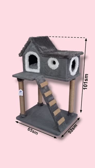 Geyimlər: Pisik yuvasi Olculeri Uzunluq - 65sm Eni - 52sm Hundurluk - 101sm — 1