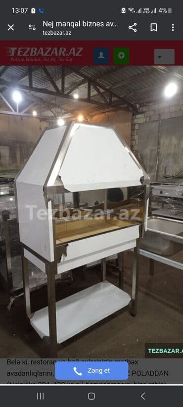 konveksiyon bişirmə sobası qiyməti: Nejaveka stollar və moykalar istənilən ölçüdə restaran — 13