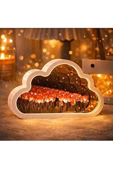 stolüstü işıq: Bulud formalı dekorativ LED masa lampası - Dizayn: Bulud silueti olan — 2