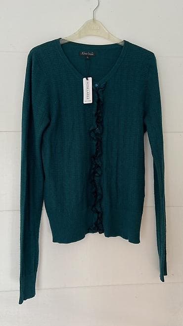 Верхняя одежда: King Louie qadın kardiqanı - Rəng: dərin firuzə/teal - Model — 1