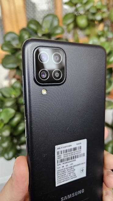 samsung note 8 satilir: Samsung Galaxy A12, 64 GB, rəng - Qara, İki sim kartlı — 6