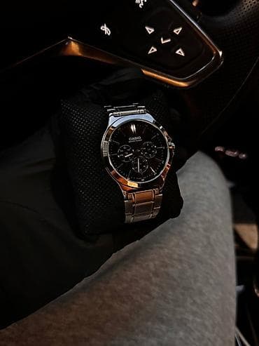 sensor saatlar: Original Casio kişi qol saatı - Korpus və qolbaq: paslanmayan polad — 1