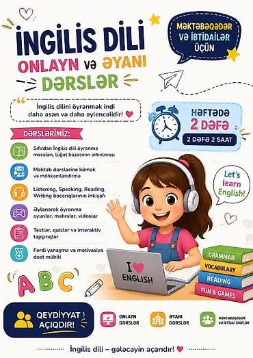 ev layihələri 2 mərtəbəli: Xarici dil kursu, İngilis dili, Uşaqlar üçün — 1