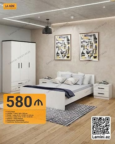 Yataq Dəsti – La Mini Komplektin tərkibi: - Çarpayı: 1 ədəd, 160 x lalafo.az -da Yataq Dəsti – La Mini Komplektin tərkibi: - Çarpayı: 1 ədəd, 160 x