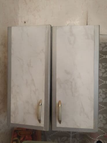 Mərmər effektli PVC panellər: Kuxna skafi — 1