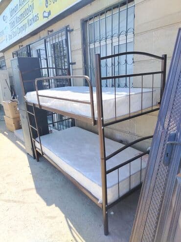 dəmir list: Oğlan və qız üçün, Yeni, Çarpayı, Matrassız, Siyirməsiz, Dəmir — 1