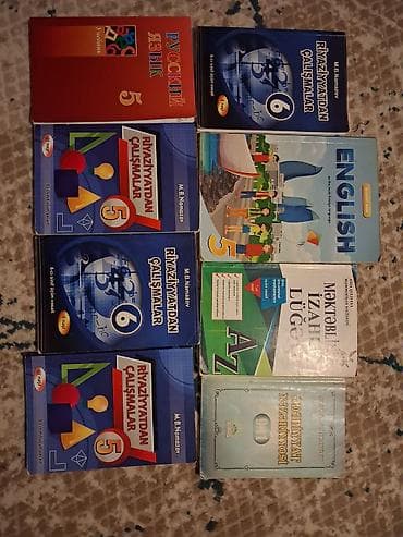 5 ci sinif tarix kitabı: Məktəb dərslikləri və məşğələ kitabları hər biri 6 — 1