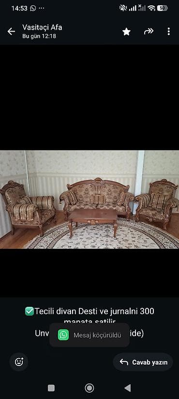 divan satisi: ✅Tecili divan Desti ve jurnalni 300 manata satilir Unvan hezi — 1