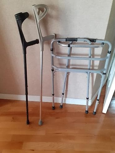 Медтовары: Yardımçı hərəkət vasitələri dəsti - Alüminium qatlanan gəzinti — 1