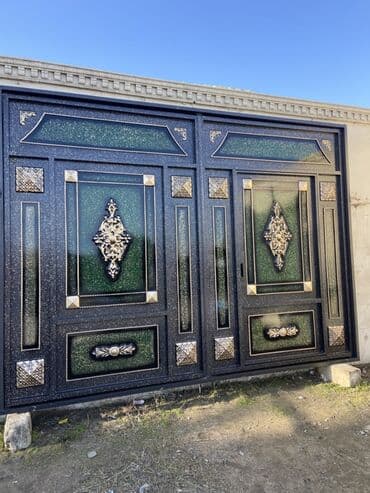 həyət qapları: Yeni Dəmir Həyət darvazası, Yana açılan, 350 m, Mexaniki, Qapı ilə, Kredit var, Ödənişli quraşdırma, Ünvandan götürmə, Ödənişli çatdırılma, Rayonlara çatdırılma — 4