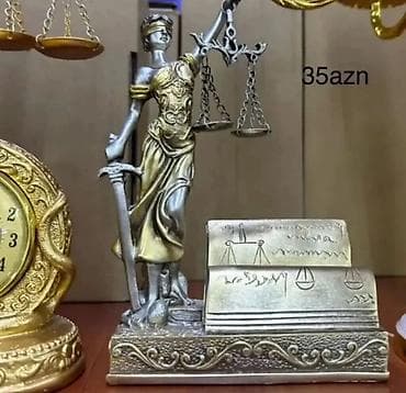 bronza fiqurlar: Temida (Ədalət) fiqurları – dekorativ heykəlciklər - Modellər: Ədalət — 1