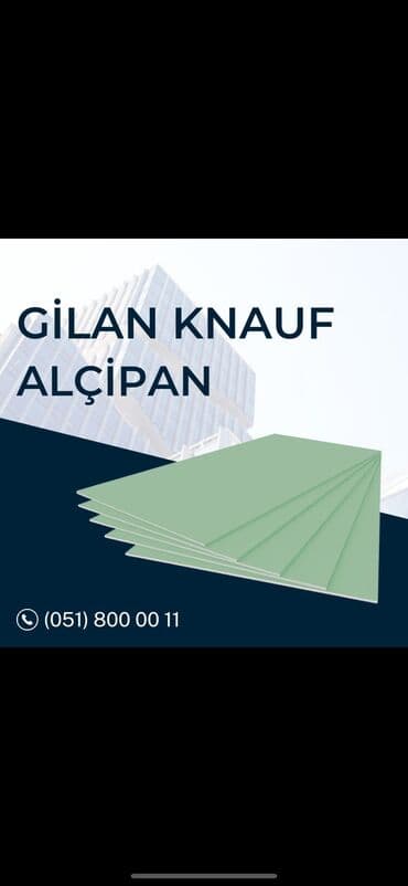 karniz ustasi: Gilan Knauf Alcipanları “Yüksək keyfiyyətli, sərfəli və vaxtında — 1